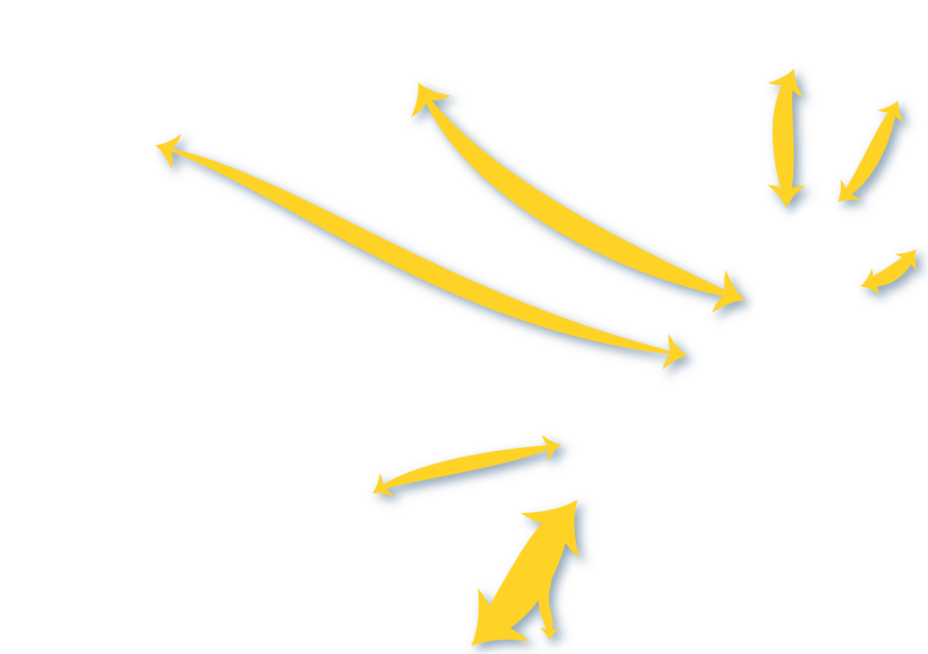 Überlagerte Ebene auf der Karte, welche die Einflussströme anzeigt.