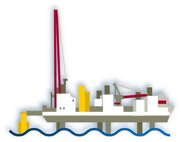 Interaktive Grafik - Bild zu Bauschiff Offshore-Anlage